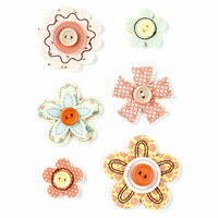 BasicGrey - Hopscotch Collection - Bloomers - Fabric Flowers
