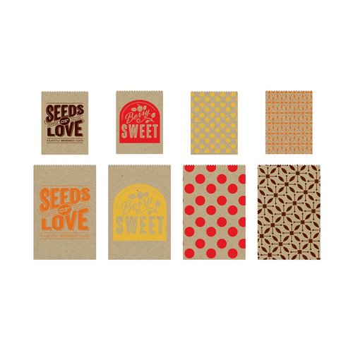 BasicGrey - Herbs and Honey Collection - Printed Kraft Bags