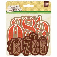 BasicGrey - Herbs and Honey Collection - Jumbo Kraft Numbers