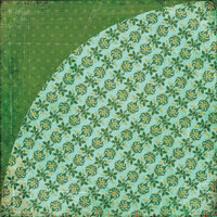 BasicGrey - Indie Bloom Collection - 12 x 12 Double Sided Paper - Guacamole