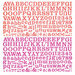 BasicGrey - Indie Bloom Collection - 12 x 12 Alphabet Stickers