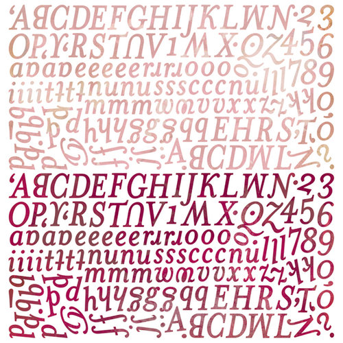 BasicGrey - Indian Summer Collection - 12 x 12 Alphabet Stickers, CLEARANCE