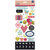 BasicGrey - J&#039;Adore Collection - Printed Chipboard Stickers - Shapes and Alphabets