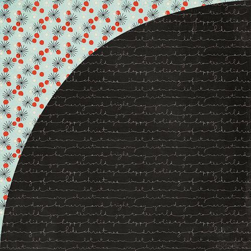 BasicGrey - Juniper Berry Collection - Christmas - 12 x 12 Double Sided Paper - Lump of Coal