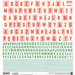 BasicGrey - Juniper Berry Collection - Christmas - 12 x 12 Cardstock Stickers - Alphabet