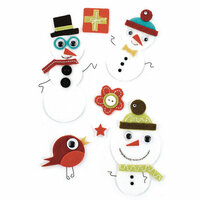 BasicGrey - Jovial Collection - Woolies - 3 Dimensional Felt Stickers, CLEARANCE