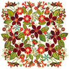 BasicGrey - Jovial Collection - Doilies - 12 x 12 Die Cut Paper - Poinsettia Bouquet