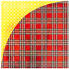 BasicGrey - June Bug Collection - 12 x 12 Double Sided Paper - Vintage Plaid, CLEARANCE