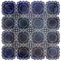BasicGrey - June Bug Collection - Doilies - 12 x 12 Die Cut Paper - Navy, BRAND NEW