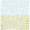 BasicGrey - Kioshi Collection - 12 x 12 Alphabet Stickers, CLEARANCE