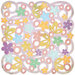 BasicGrey - Kioshi Collection - Doilies - 12 x 12 Die Cut Paper - Posies, CLEARANCE