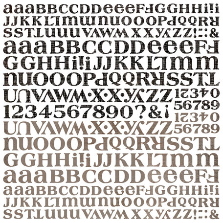 BasicGrey - Little Black Dress Collection - 12 x 12 Alphabet Stickers