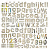 BasicGrey - Lucille Collection - 12 x 12 Alphabet Stickers