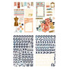 BasicGrey - Lucille Collection - Adhesive Chipboard - Shapes and Alphabets