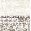 BasicGrey - Life of the Party Collection - 12 x 12 Alphabet Stickers