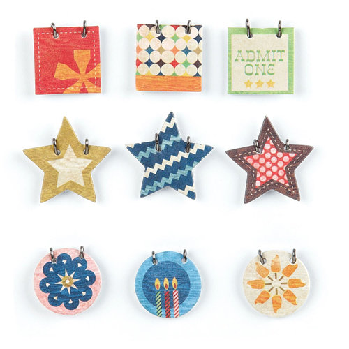 BasicGrey - Life of the Party Collection - Small Details - Decorative Stickers - Fasteners