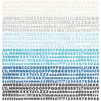 BasicGrey - Urban Luxe Collection - 12 x 12 Cardstock Stickers - Alphabet
