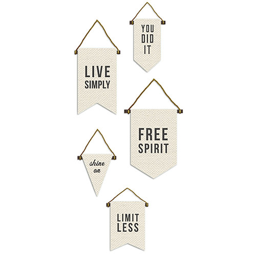 BasicGrey - Urban Luxe Collection - Canvas Pennant Kit