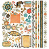 BasicGrey - Max and Whiskers Collection - 12 x 12 Element Stickers - Shapes, CLEARANCE