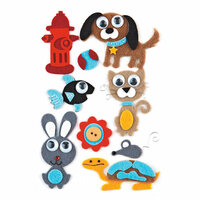BasicGrey - Max and Whiskers Collection - Woolies - 3 Dimensional Felt Stickers, CLEARANCE