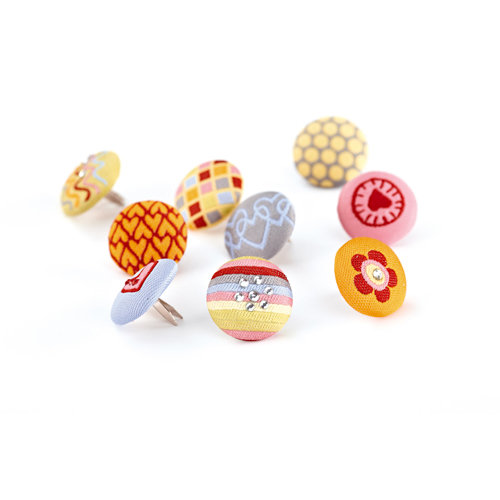 BasicGrey - Sugar Rush Collection - Stitched Brads, CLEARANCE