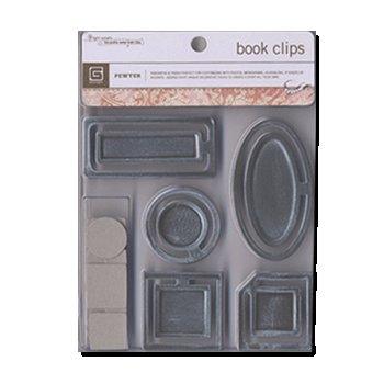 BasicGrey Jumbo Book Clips - Pewter, CLEARANCE