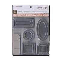 BasicGrey Jumbo Book Clips - Pewter, CLEARANCE