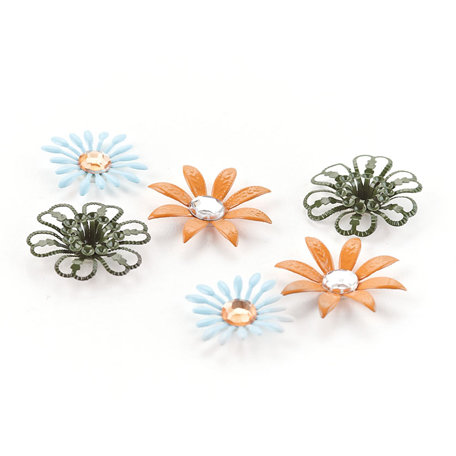 BasicGrey - Picadilly Collection - Metal Flowers