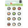 BasicGrey - Knee Highs and Bow Ties Collection - Bottle Cap Stickers - Bow Ties