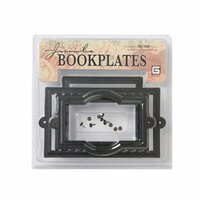 BasicGrey Jumbo Book Plates - Square - Black, CLEARANCE