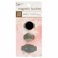 BasicGrey - Magnetic Buckles - Round, CLEARANCE
