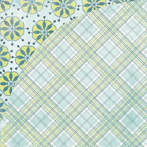 BasicGrey - Marjolaine Collection - 12 x 12 Double Sided Paper - Mint Fudge