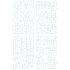 BasicGrey - Marjolaine Collection - Adhesive Chipboard - Alphabet
