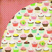 BasicGrey - Nook and Pantry Collection - 12 x 12 Double Sided Paper - Cupcakes