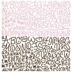 BasicGrey - Nook and Pantry Collection - 12 x 12 Alphabet Stickers BasicGrey - Nook and Pantry Collection - 12 x 12 Alphabet Stickers