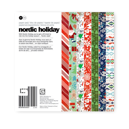 BasicGrey - Nordic Holiday Collection - Christmas - 6 x 6 Paper Pad