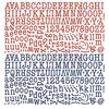 BasicGrey - Nordic Holiday Collection - Christmas - 12 x 12 Alphabet Stickers
