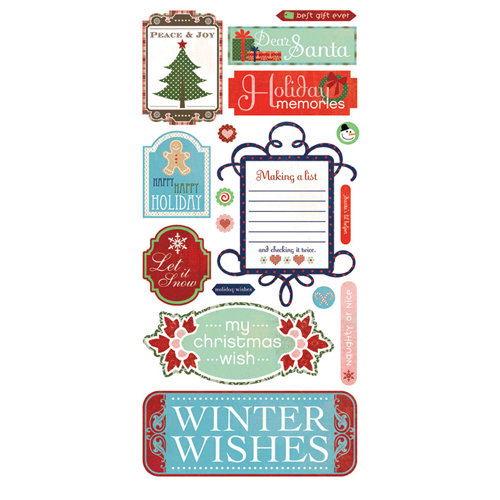 BasicGrey - Nordic Holiday Collection - Christmas - Title Stickers