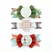 BasicGrey - Nordic Holiday Collection - Christmas - Layered Stickers - Bowties