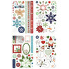 BasicGrey - Nordic Holiday Collection - Christmas - Adhesive Glitter Chipboard - Shapes