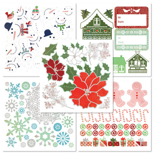 BasicGrey - Nordic Holiday Collection - Christmas - Rub On Book