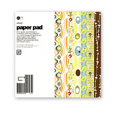 Basic Grey - Offbeat Collection - 6x6 Paper Pad, CLEARANCE