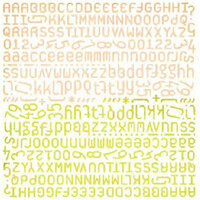 BasicGrey - Offbeat Collection - 12x12 Alphabet Stickers, CLEARANCE