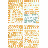 BasicGrey - Offbeat Collection - Adhesive Chipboard - Alphabet, CLEARANCE