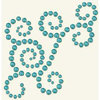 BasicGrey - Opaline Collection - Pearls - Swirl Half Pearls - Aqua