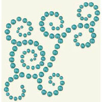 BasicGrey - Opaline Collection - Pearls - Swirl Half Pearls - Aqua