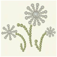 BasicGrey - Opaline Collection - Pearls - Tres Fleur Half Pearls - Pearl, CLEARANCE