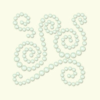 BasicGrey - Opaline Collection - Pearls - Swish Half Pearls - Pearl, CLEARANCE