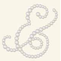 BasicGrey - Opaline Collection - Pearls - Ampersand Half Pearls - Pearl, CLEARANCE