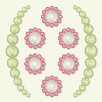 BasicGrey - Opaline Collection - Pearls - Secret Half Pearls - Pink, CLEARANCE